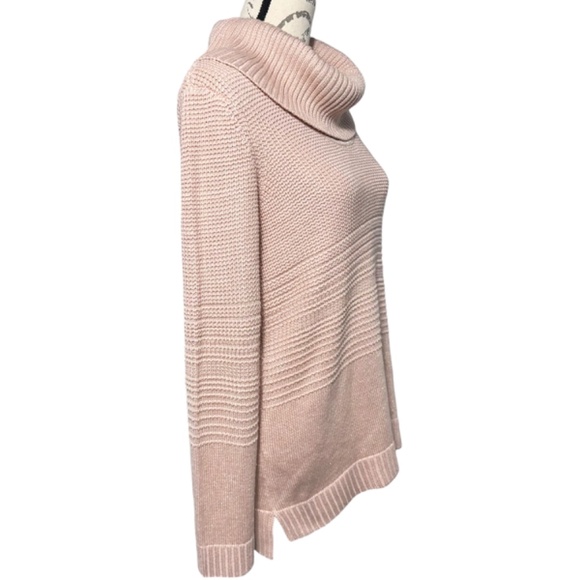 Calvin Klein Women's Pink Cowl Neck Sweater, Size Small - Picture 3 of 6